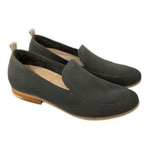 Dr. Scholl's Woman East Knit Almond Toe Slip-On Loafers Shoes Dark Green 6.5